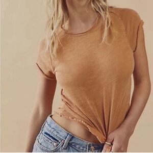 Free People Be my Baby Tee Orange - medium M